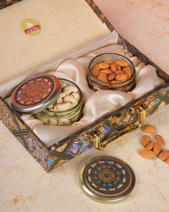 buy enjoy in the luxurious flavors of our Kaju Badam Gift Box, where the richness of cashews (kaju) meets the goodness of almonds (badam) in an exquisite assortment. Each box may be a confirmation to fine craftsmanship and culinary excellence, making it the perfect gift for any occasion.